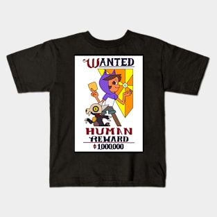 Luz the human wanted poster ~ The Owl House Kids T-Shirt